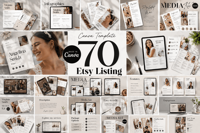 72-Page Etsy Listing Canva Templates