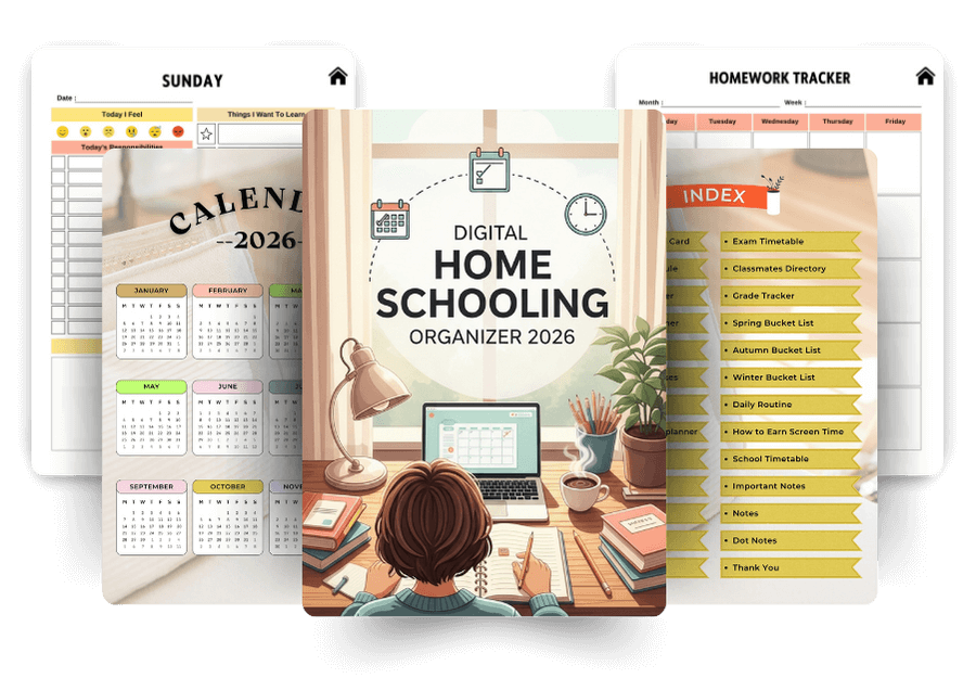 Digital Home Schooling Organizer
