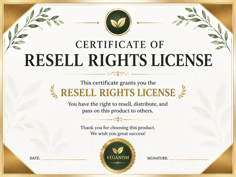 Resell Rights Certificate