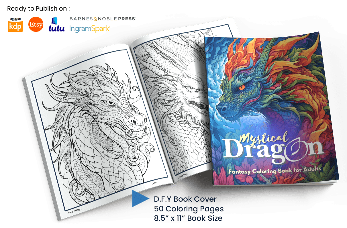 Dragon-MockupColoringBook